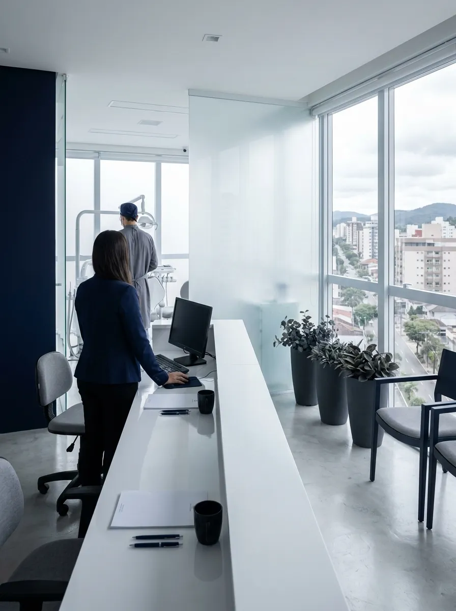 Tem clínica ou consultório com equipe Tem clínica ou consultório com equipe
